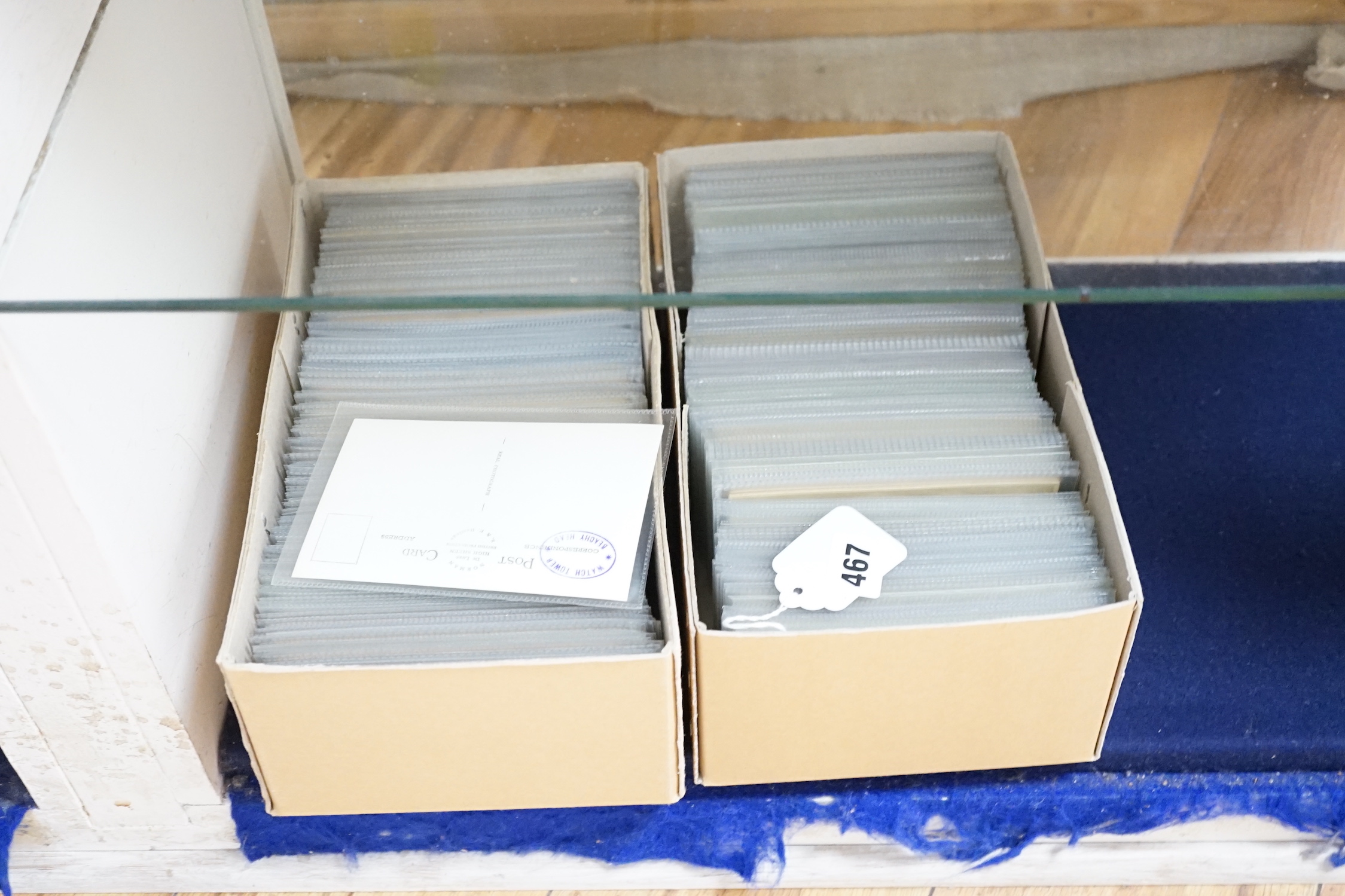 A large quantity of early to mid 20th century postcards of Eastbourne and the surrounding area, all in individual protective sleeves (in two boxes)